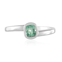 Anello in argento con Smeraldo Russo