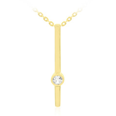 Collana in argento con Topazio Bianco