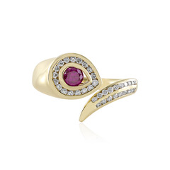 Anello in oro con Diamante Rosa SI2 (de Melo)