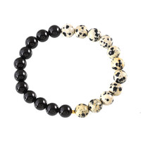 Bracciale con Diaspro Dalmata