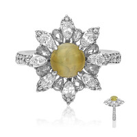 Anello in oro con Crisoberillo Occhio di Gatto (AMAYANI)