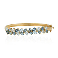 Bracciale in argento con Topazio Blu Cielo