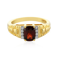 Anello in argento con Granato Mozambico