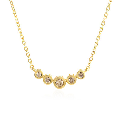 Collana in argento con Diamante Champagne I3