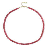 Collana in argento con Rodonite