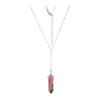 Collana in argento con Rodonite