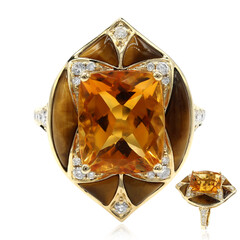 Anello in oro con Citrino (CIRARI)