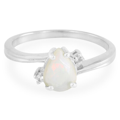 Anello in argento con Opale di Welo