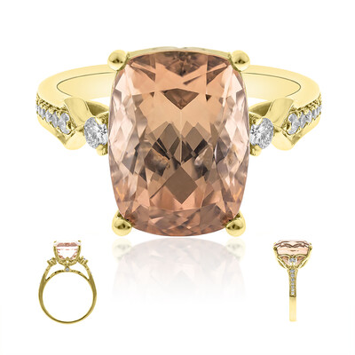 Anello in oro con Tormalina Neon del Congo (AMAYANI)
