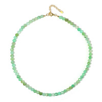 Collana in argento con Crisoprasio