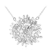 Collana in argento con Topazio Bianco