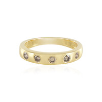 Anello in argento con Diamante Cioccolato I2