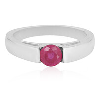 Anello in argento con Rubino del Madagascar