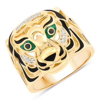 Anello in argento con Diamante Nero