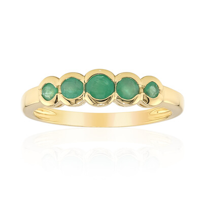 Anello in argento con Smeraldo Brasiliano