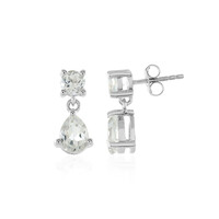 Orecchini in argento con Topazio Bianco