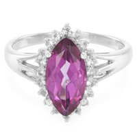 Anello in argento con Topazio Grape