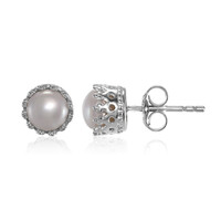 Orecchini in argento con Perla di Acqua Dolce