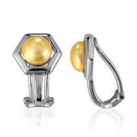 Orecchini con chiusura a clip in argento con Perla di Acqua Dolce