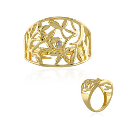 Anello in argento con Diamante I4 (J)