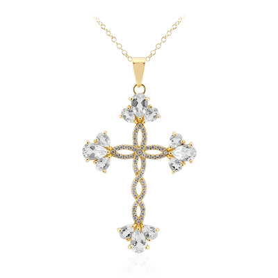 Collana in argento con Topazio Bianco