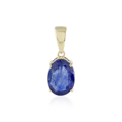 Ciondolo in oro con Zaffiro Blu
