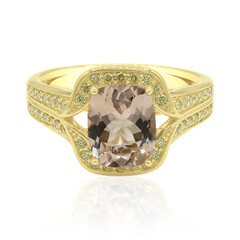 Anello in oro con Morganite