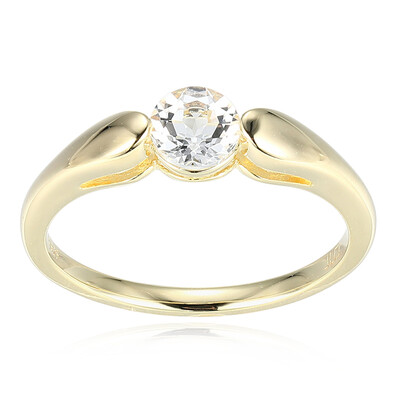 Anello in argento con Topazio Bianco