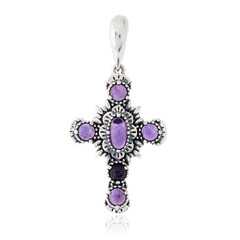 Ciondolo in argento con Ametista Zambiana (Desert Chic)