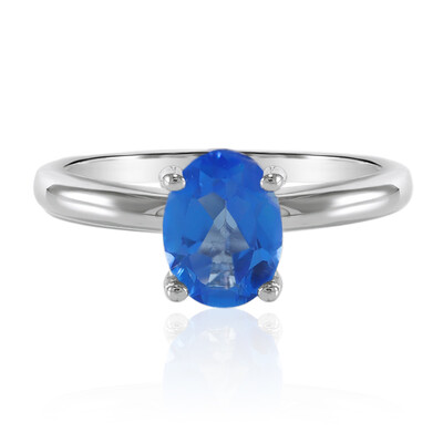 Anello in argento con Topazio Blu Indaco