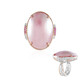 Anello in argento con Perla Mabe Rosa (Gems en Vogue)