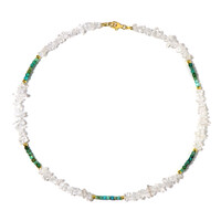 Collana in argento con Quarzo Bianco