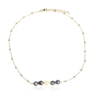 Collana in argento con Perla d'Acqua Dolce Bianca (TPC)