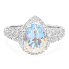 Anello in argento con Topazio Moonlight