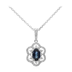Collana in oro con Zaffiro Ceylon Blu (CIRARI)