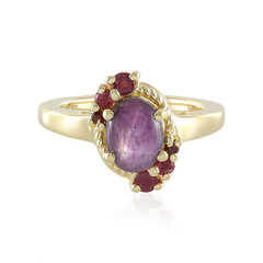 Anello in argento con Rubino Stellato