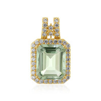 Ciondolo in argento con Ametista Verde