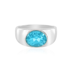 Anello in argento con Topazio Paraiba