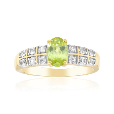Anello in oro con Sfene Capelinha