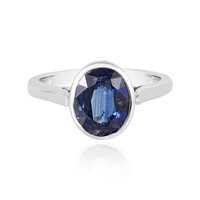 Anello in argento con Cianite del Nepal