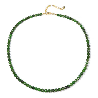 Collana in argento con Diopside Russo