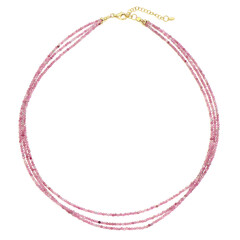 Collana in argento con Tormalina Rosa