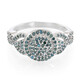 Anello placcato in platino con Diamante Fancy