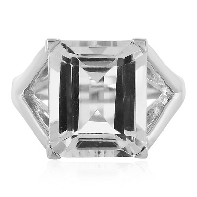 Anello in argento con Quarzo Bianco