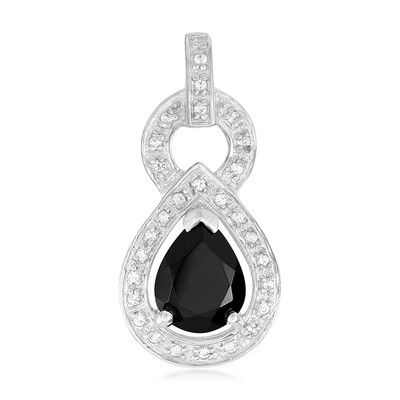 Ciondolo in argento con Spinello Nero