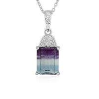 Collana in argento con Fluorite Bicolore