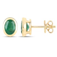 Orecchini in oro con Smeraldo Zambia