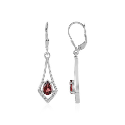 Orecchini in argento con Granato Mozambico
