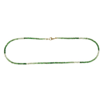 Collana in oro con Tsavorite della Tanzania (CUSTODANA)