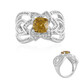 Anello in argento con Zircone Giallo (de Melo)